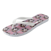 Gesponnen-perfect Schattig Chibi Kawaii Kitten in  Teenslippers (Schuin)