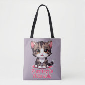 Gesponnen-perfect Schattig Chibi Kawaii Kitten in  Tote Bag (Voorkant)