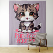 Gesponnen-perfect Schattig Chibi Kawaii Kitten in 
