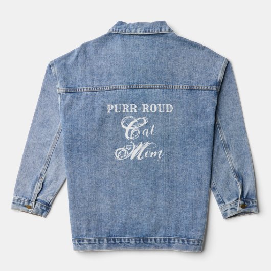GESPONNEN-ROUD Kat Mam - Denim Jas Denim Jacket (Achterkant)