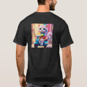 "Gesponnen Schattige: Cat Lover's T-Shirt" T-shirt (Achterkant)