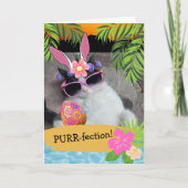 Gesponnen uitwerpselen Hawaiian Threated Easter Ca Kaart (Voorkant)