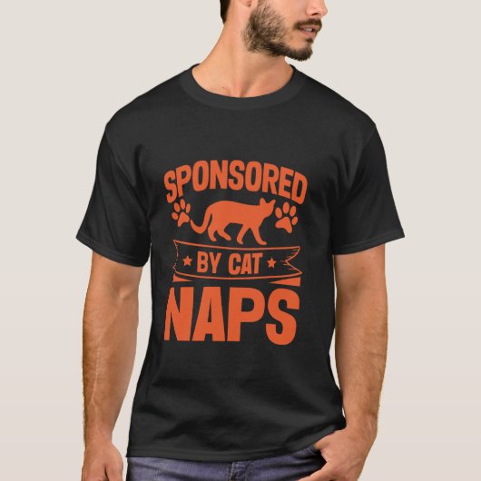 Gesponsord door Cat Naps Cat Opa T-shirt (Voorkant)