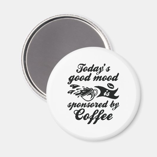 Gesponsord door koffie magneet (Voorkant / Achterkant)