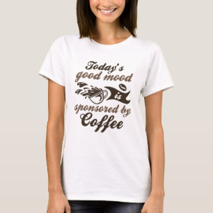 Gesponsord door koffie t-shirt