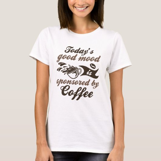 Gesponsord door koffie t-shirt (Voorkant)