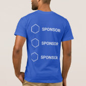 Gesponsorde Event T-shirts (maximaal 3 logo's voor (Achterkant)
