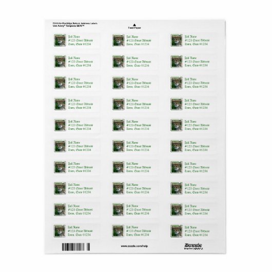 Gespot Cheetah Mailing Label (Full Sheet)