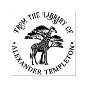 Gespot Giraffe door Tree Library Boeknaam Zelfinktende Stempel (Design)