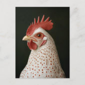 Gespot kippenportret briefkaart (Voorkant)