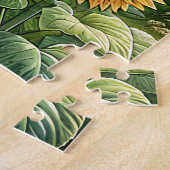 Gespot paard, rustieke schuur, zonsopgang op Boerd Legpuzzel (Zijkant)