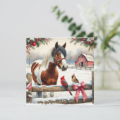 Gespot Pinto Paard en Kardinalen Gepersonaliseerd (Staand voorkant)