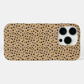 Gespot Tan Black Stippen Pattern Case-Mate iPhone Case (Achterkant (horizontaal))