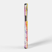 Gespoten verf op witte achtergrondverf,kunst,fijn iPhone hoesje (Rechterkant)