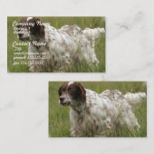 Gespotte Engelse Setter Dog Visitekaartjes (Voorkant / Achterkant)