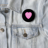 Gesprek Candy Hart Cutie Pie Valentijnsdag  Ronde Button 5,7 Cm (In situ)