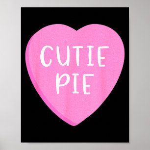 Gesprek Candy Hart Schatje Valentijnsdag Poster