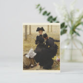 Gesprek door Vittorio Matteo Corcos Briefkaart (Staand voorkant)