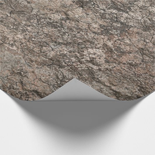 Gesprek droge grond vloerstructuur achtergrond was cadeaupapier (Hoek)