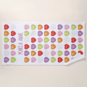 Gesprek Gepersonaliseerde keukenhanddoek Strandlaken (Voorkant)