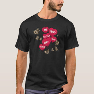 Gesprek Hart Liefde Valentijnsdag 1st Grade T T-shirt