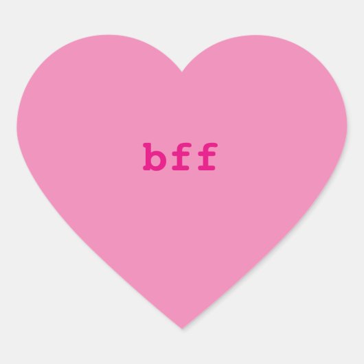 Gesprek hart Stickers, BFF Sticker (Voorkant)