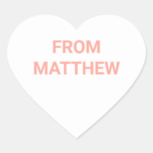 Gesprek Hart Valentijnsdag Stickers