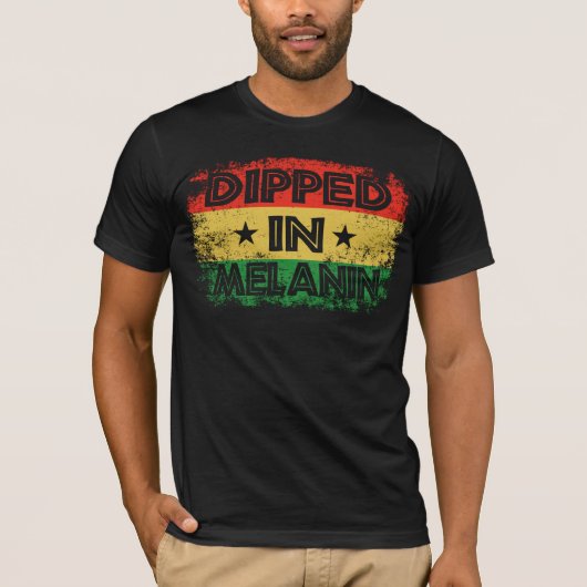 Gesprek in Melanin Proud African Black History Gif T-shirt (Voorkant)