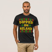 Gesprek in Melanin Proud African Black History Gif T-shirt (Voorkant volledig)