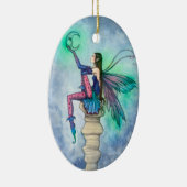 Gesprek met de Maanfee Fantasie Kunst Keramisch Ornament (Rechts)