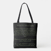 Gesprek met een derde pijler tote bag (Achterkant)