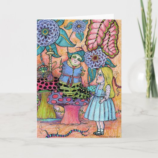 Gesprek met een rups kaart (Voorkant)