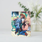 Gesprek met papa  kunst briefkaart (Staand voorkant)