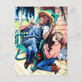 Gesprek met papa  kunst briefkaart (Voorkant)