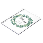 Gesprek op bezoekersboek Eucalyptus greenery scrip Notitieboek (Linkerzijde)