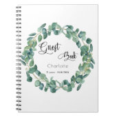 Gesprek op bezoekersboek Eucalyptus greenery scrip Notitieboek (Voorkant)