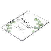 Gesprek op bezoekersboek Eucalyptus greenery scrip Notitieboek (Linkerzijde)