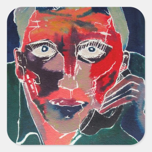 Gesprek Vierkante Sticker (Voorkant)