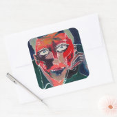 Gesprek Vierkante Sticker (Envelop)