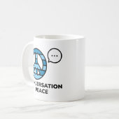 Gesprek Vrede Koffiemok (Voorkant links)