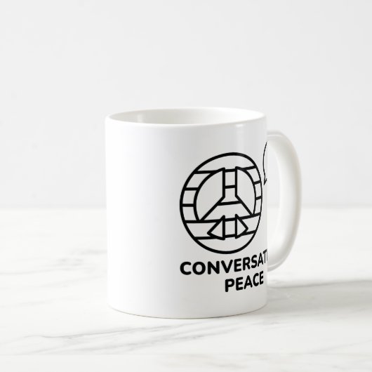 Gesprek Vrede Koffiemok (Voorkant rechts)