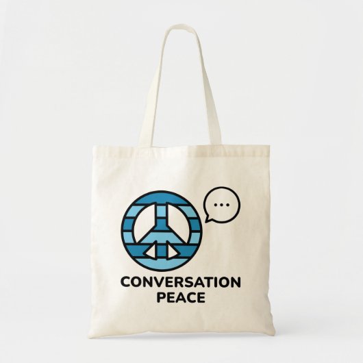 Gesprek Vrede Tote Bag (Voorkant)
