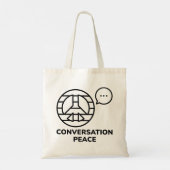 Gesprek Vrede Tote Bag (Achterkant)