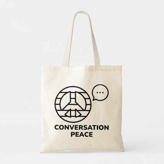 Gesprek Vrede Tote Bag (Achterkant)