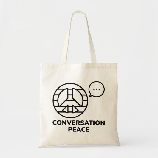 Gesprek Vrede Tote Bag (Voorkant)