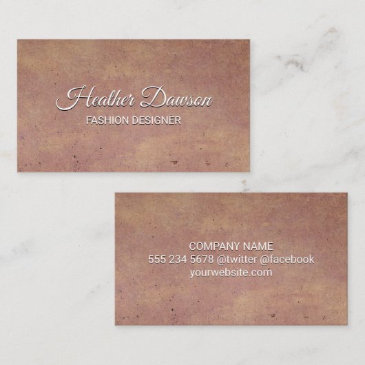 Gesprekkelde Textuur Achtergrond Visitekaartje (Voorkant / Achterkant)