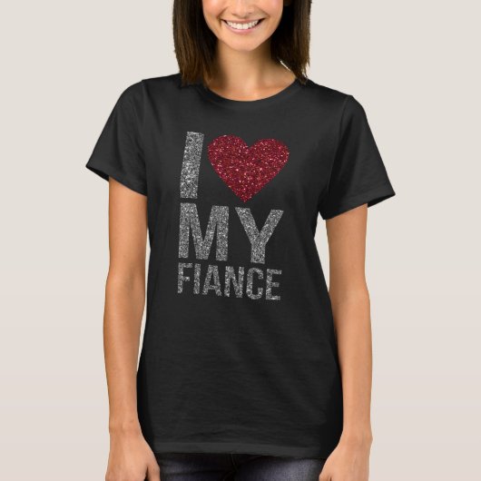 Gesprekken door de financier Funny Fiancee T-shirt (Voorkant)