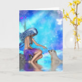 Gesprekken II van de fee Wenskaart Kaart (Gele Bloem)