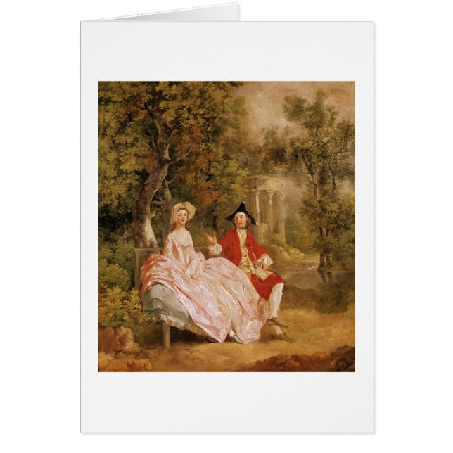 Gesprekken in een Park, portret van de kunstenaar  (Voorkant)