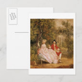 Gesprekken in een Park, portret van de kunstenaar  Briefkaart (Voorkant / Achterkant)